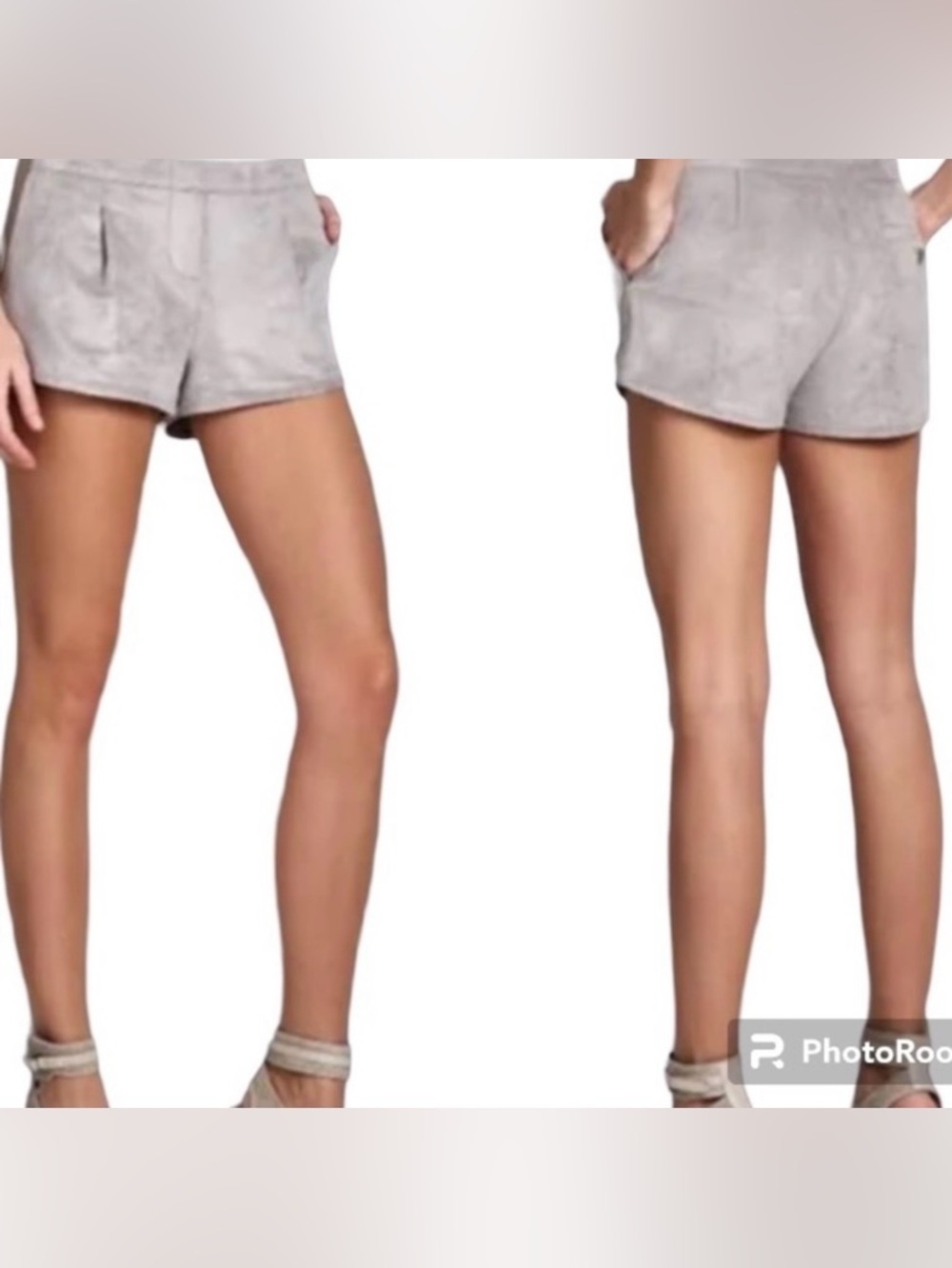 BCBG Maxazria “Phillipa” Faux Suede Shorts